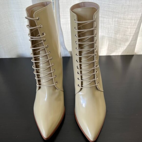 Jill Stuart Selina Lace Up Boots - Sz 38IT - Picture 2 of 5